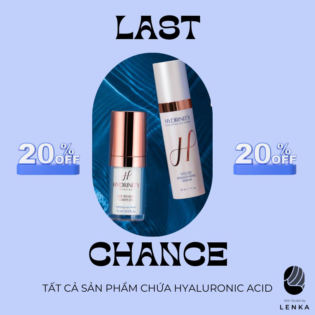 SALE 20% – nhóm Sản phẩm Hyaluronic Acid